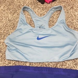 Nike & under armour small sports bra